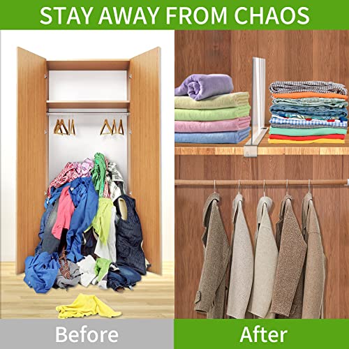 Acrylic Shelf Dividers 12 Pack Clear Closet Organizers Easy Install