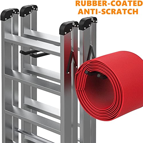 Garage Storage Hooks 4-Pack - Heavy-Duty Wall Mount Tool Organizer, 12.4 Inch