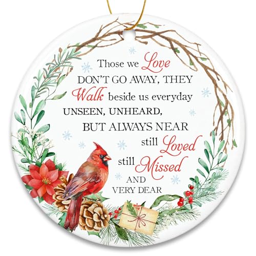 ZAGKOO Cardinal Christmas Ornament - Memorial