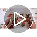 9 Pcs Handmade Reusable Felt Christmas Ornaments - Includes Gingerbread Man, Holly Heart & More (Variation: Handmade Felt Ornaments)