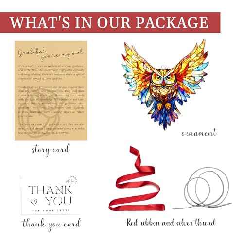 Owl Christmas Ornaments 2025, Owl Gifts for Women Men, Owls Christmas Tree Ornament Hanging for Tree, Window, Gift Exchange Ideas, Holidays Decor for Owls Lovers, Teacher Appreciation Gifts