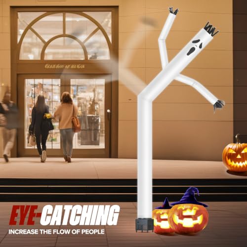 6ft Inflatable Dancing Ghost Man with Blower & Spotlight for Halloween Yard Decor