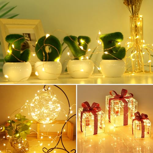 kolpop 50 Pack LED Fairy Lights Battery Operated, 7FT 20 Mini Twinkle
