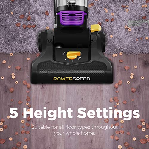 Eureka PowerSpeed NEU182B Upright Vacuum Cleaner with Washable Filter - Purple, Includes Accessories