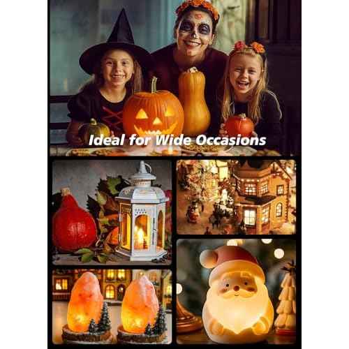 Set of 2 Accessory Cord with One Led Light Bulb 6Ft Blow Mold Light IndoorString Lights, C7 Lamp with Spare Fuse forHalloween and Christmas Decorations.Craft Village House Decoration