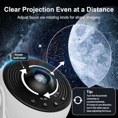 Galaxy Projector Night Light 13-in-1 Star Projector for Bedroom - White