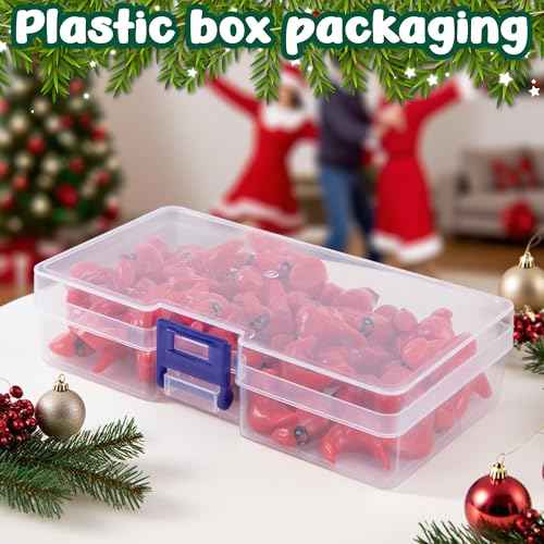Watayo 60 Pcs Mini Resin Red Cardinal Bird Figurines, Christmas Miniature Cardinal Figurines Decor, Tiny Red Birds Ornaments for Christmas Garden Tree Home Table Decor Vase Filler Party Favors