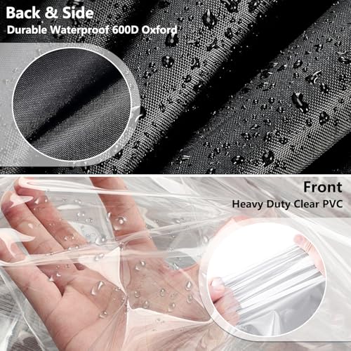 Outdoor Waterproof Shelf Cover for Wire Shelving 48x18x72 Black