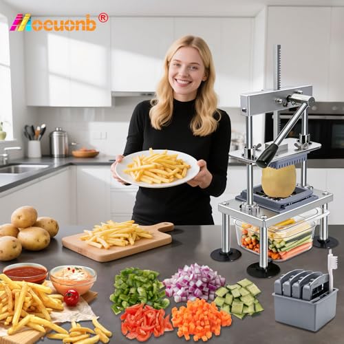 French Fry Cutter for Potatoes & Vegetables - Labor-Saving Food Chopper