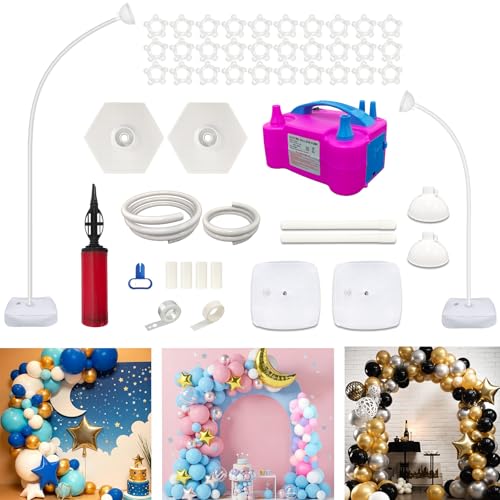 Balloon Arch Kit with Electric Pump & Reusable Frame for Parties & Events
