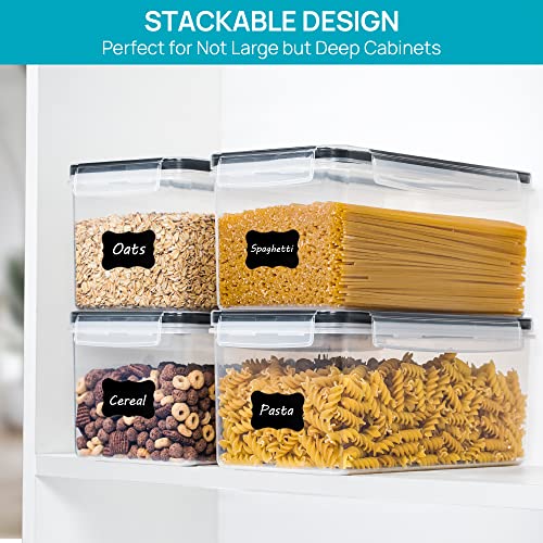 Vtopmart 8-Pack Pasta Storage Containers 3.2L Airtight Canisters for Dry Food