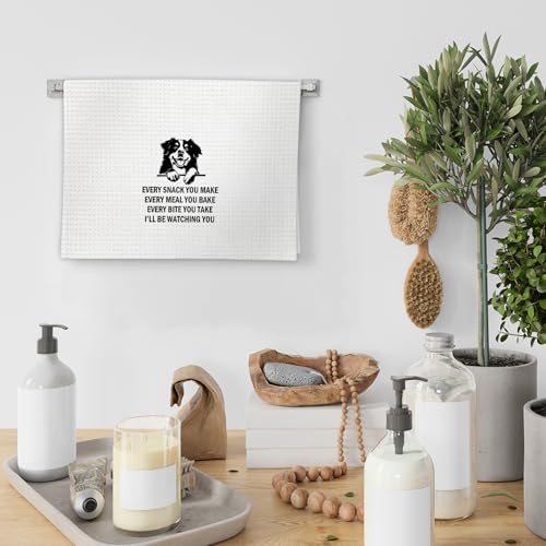 Bernese Mountain Dog Kitchen Towels - Dog Lover Gift, Decorative Hand Towels for Bernese Mountain Owners, 16x24 Inch