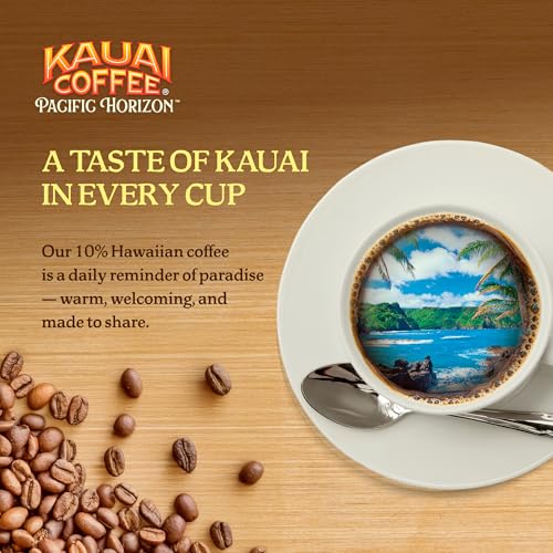 Kauai Coffee Vanilla Macadamia Nut K-Cup Pods - 6-Pack of 10, Medium Roast, Recyclable, Hawaiian Flavor