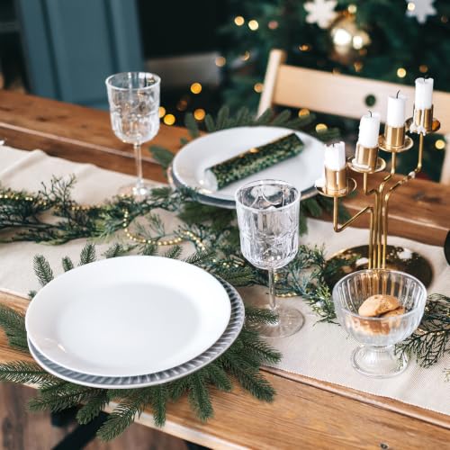 Christmas Placemat Set of 12 Artificial Norfolk Wreath Charger