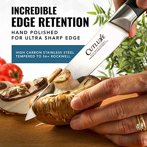 Cutluxe 3-Piece Chef Knife Set - Razor Sharp German Steel Kitchen Knives