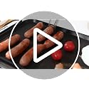 Sunvivi 38'' Large Electric Griddle with Nonstick Surface & Dual Temp Control