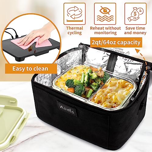 Aotto Portable Oven, Electric Lunch Box Food Heater - 12V/24V/110V