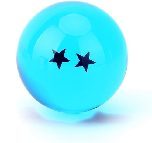Boxtree Children's Toy Set - 7-Piece Crystal Ball Collection | 43mm Blue Stars
