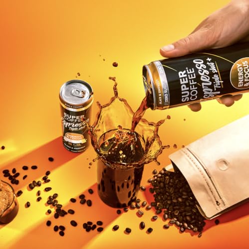 Triple Shot Black Cold Brew Coffee - 11oz Can Pack of 12 - No Sugar