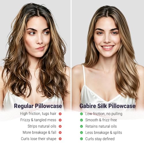 Gabire Mulberry Silk Pillowcases Set of 2 King Grey - Skin & Hair Care
