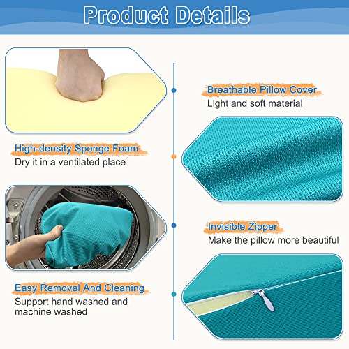 Green Bedsore Turning Wedge Pillow for Side Sleeping Elderly & Bedridden Patients - Foam Cushion for Pressure Ulcer Prevention