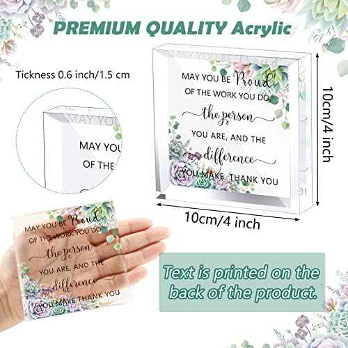 Yookeer Thank You Gift for Employees Coworker, Be Proud of the Work You Do Work Anniversary Christmas Appreciation Gift for Women Men Colleague(Bright Style)