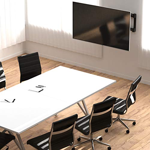Amazon Basics Full Motion Articulating TV Mount for 37-80 inch Screens - Dual Arm, VESA Compatible, Black