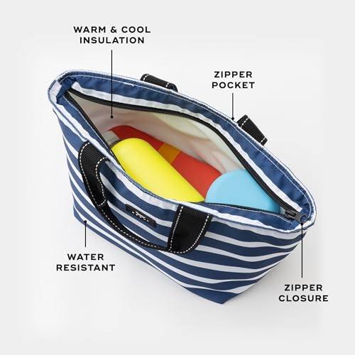 Women’s Insulated Lunch Box - Soft Cooler with All-Day Cooling - Nantucket Navy