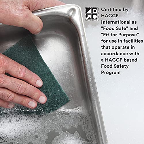 3M Scotch-Brite Scouring Pad 96, 60 Pads, 6” x 9”, General Purpose Cleaning, Food Safe, Non-Rusting, 20 Pads/Box, 3 Boxes/Case