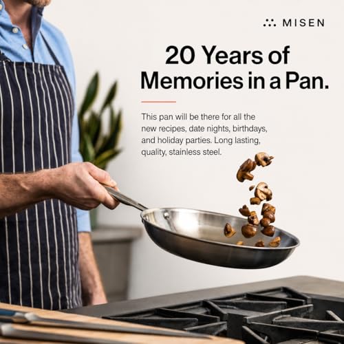 5-Ply 6-Inch Stainless Steel Frying Pan - Durable, Induction & Oven Safe