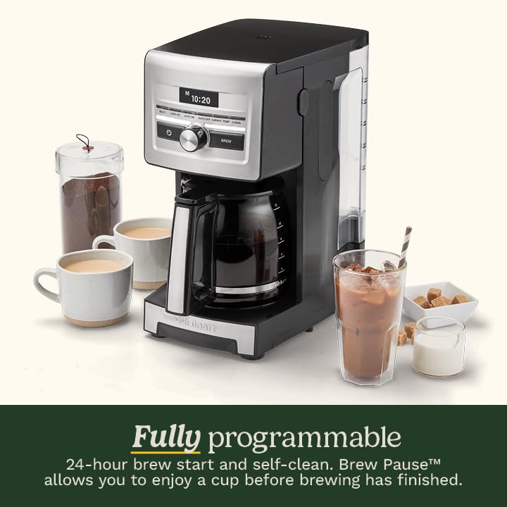 Cuisinart 12-Cup Glass Carafe Automatic Coffee Maker with Programmable Brew