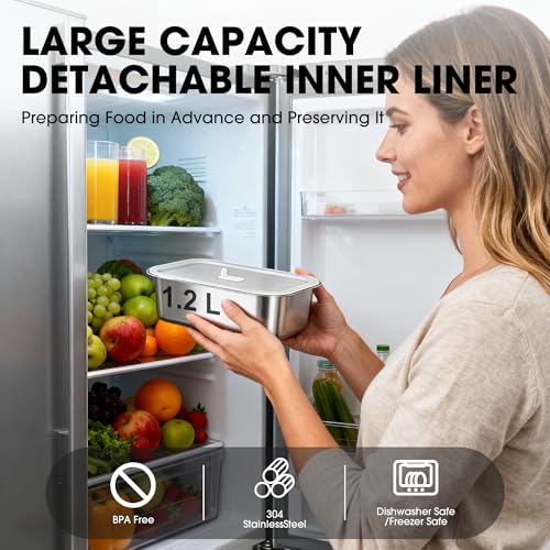 Herrfilk Cordless Electric Lunch Box for Adults with APP Control,