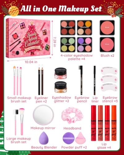 Makeup Advent Calendar 2026 - 24 Days Teen & Adult Beauty Set by Leapio