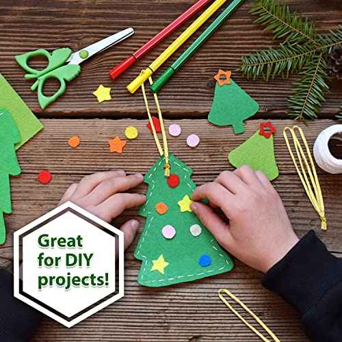 Mandala Crafts Xmas Red Ribbon Ornament Hangers - 100 Hand-Tied Thin Ribbon Loops for Christmas Tree Ornaments, Holiday Decorations, and DIY Crafts