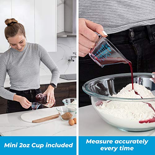 KPKitchen 4-Piece Plastic Liquid Measuring Cups Set with Spouts, BPA-Free
