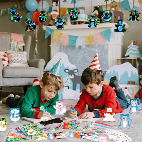 BenLouis Winter Animal Stationery Set for Kids 24 pcs Party Favors