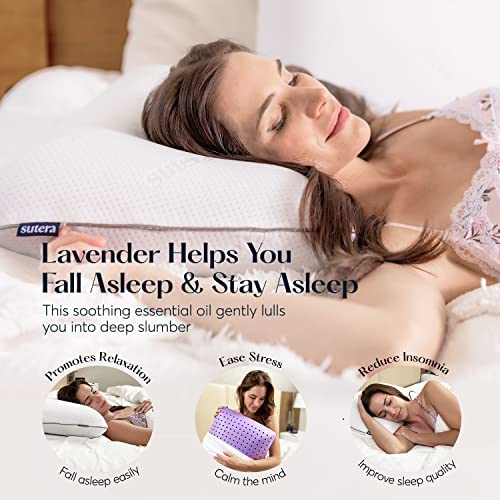 Lavender Infused Memory Foam Pillow - Cooling Zen Support for All Sleepers