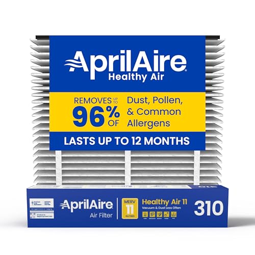 AprilAire 310 Replacement Air Filter - Pack of 1, MERV 11, 20x20x4 US Made - Variation 1