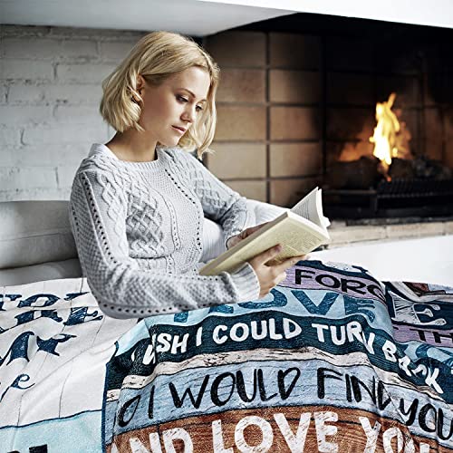 80x60in Romantic Anniversary Gift Blanket for Wife - Personalized Love Throw from Husband