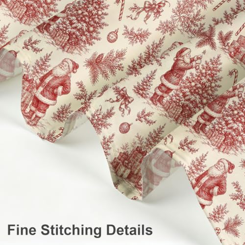 Christmas Shower Curtain with 12 Hooks, 72x72 Inches - Festive Bath Decor (Pack of 1)