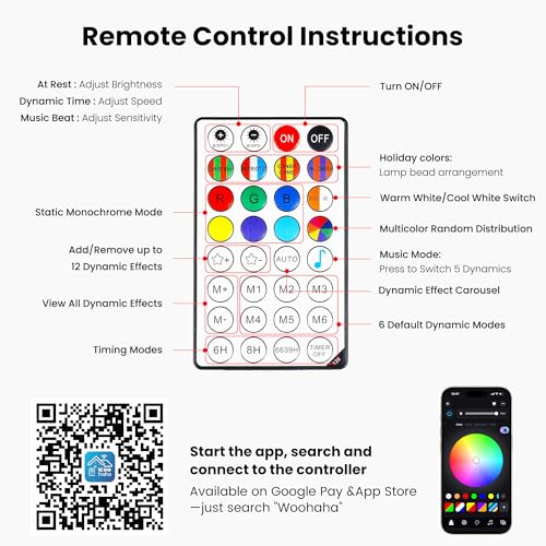 Curtain Lights Color Changing, 200 LED Fairy with App