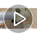 NUPTIO 10 Pcs Dusty Pink & White Fake Flower Balls for Table Centerpieces