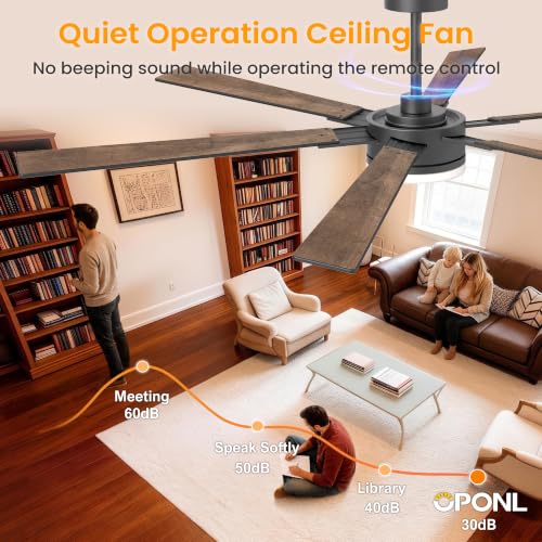 OPONL 72 inch Ceiling Fan with Light and Remote Control