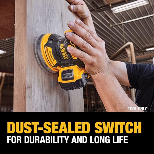 20V MAX XR Brushless Orbital Sander Tool Only - Variable Speed, Dust Collection