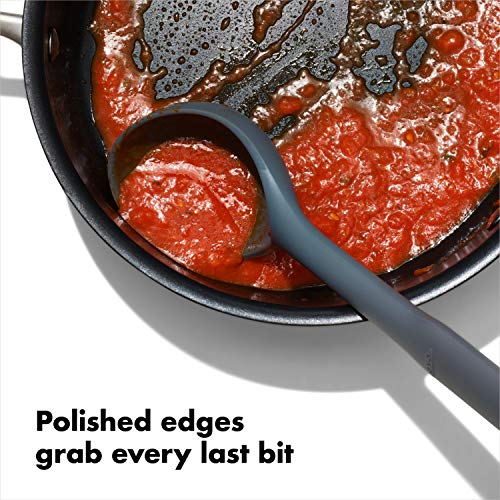 OXO Good Grips Silicone Utensil Set - 3-Piece Cooking Spoon, Turner, Ladle