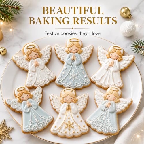Angel Cookie Cutter 4.3 Inch Stainless Steel – Christmas Biscuit Mold