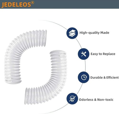 JEDELEOS Lower Hose for Shark Rotator NV752 | Durable Replacement Parts - 1-1/2” (Pack of 2)