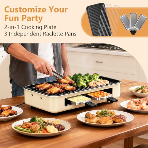 White 2-in-1 Smokeless Indoor Electric Grill with Removable Non-Stick Plate