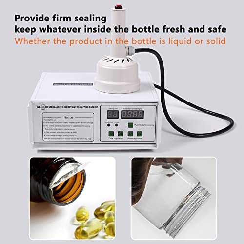 110V Bottle Cap Sealer Induction Heat Sealer for Plastic & Glass Bottles