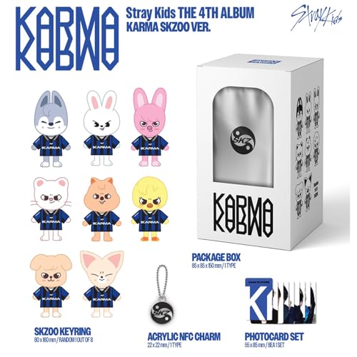 K-Pop Album Stray Kids Karma SKZOO Version with Pre-Order Gift & Photocards